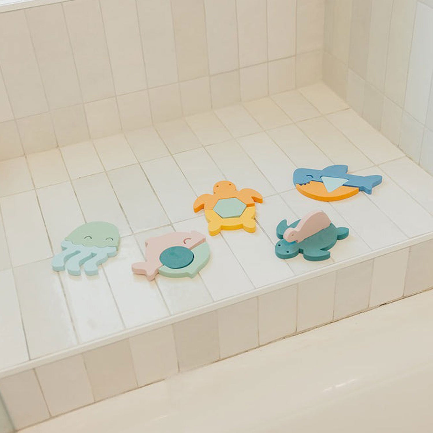 Best Foam Bath Playset for Kids - Fun & Safe Bathtime Toy Set with Floating Animals - Perfect for Toddlers & Preschoolers During Bath Time Play