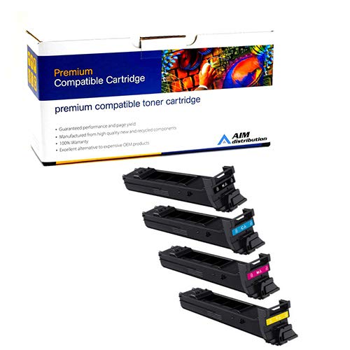 Develop ineo +452 Compatible Toner Cartridge Combo Pack (Black/Cyan/Magenta/Yellow) - AIM Replacement for DEVA0TM113BCMY - High Yield Printing for Office & Home Use