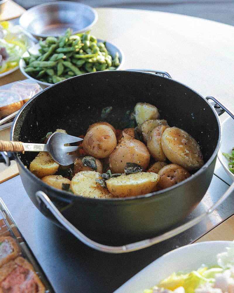 26cm Cast Iron Dutch Oven - Premium Enameled Cookware for Baking, Roasting & Braising - Perfect for Stovetop, Oven & Campfire Cooking