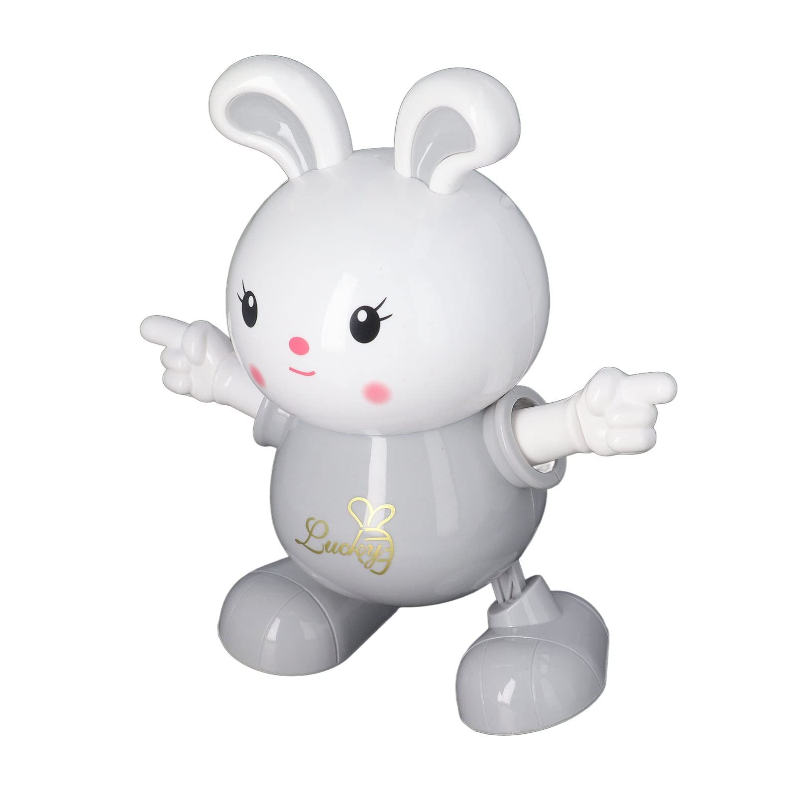 Keenso Electric Dancing Bunny Toy - Cute LED Cartoon Bunny Robot with Music & Lights for Kids - Interactive Electronic Pet & Sound Toy for Birthday Gifts, Party Favors & Playtime Fun