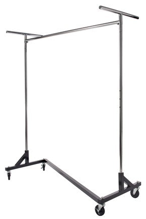 Heavy Duty Nesting Z Rack with Nylon Cover - Commercial Grade Display Stand for Retail Stores, Trade Shows & Warehouse Storage