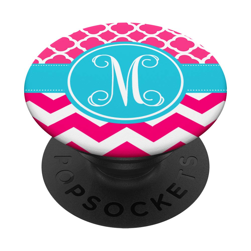Monogrammed Personalized Pink & Blue Initial M Necklace - Perfect for Gifts, Birthdays, and Everyday Elegance