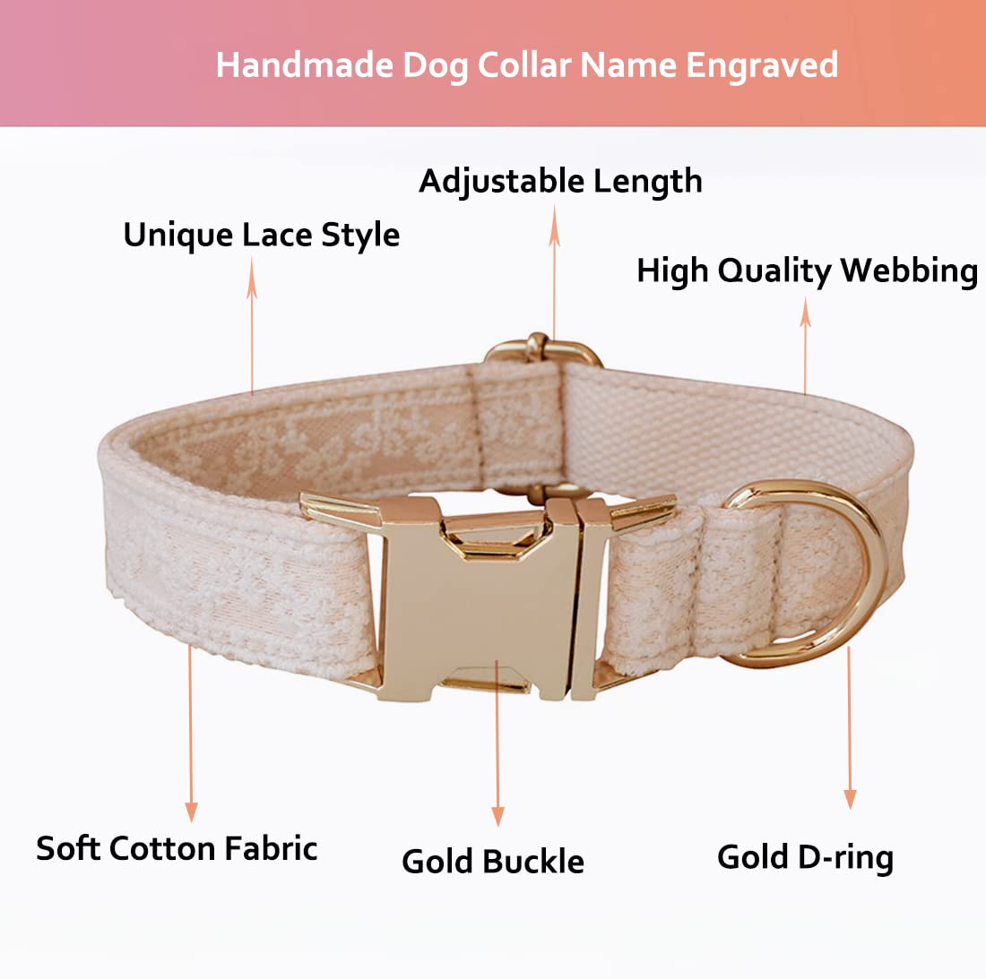 Personalized Dog Collar with Name & Phone Engraving - for Small Medium Large Dogs, Perfect for Walks & ID Safety