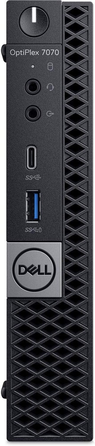 Renewed Dell Optiplex 7070 Micro Desktop Mini PC - Intel Core i5-9500T, 16GB DDR4 RAM, 256GB SSD, WiFi, Bluetooth, Win 10 Pro (Black) | Includes Keyboard & Mouse | Perfect for Home Office, Small Business & Remote Work