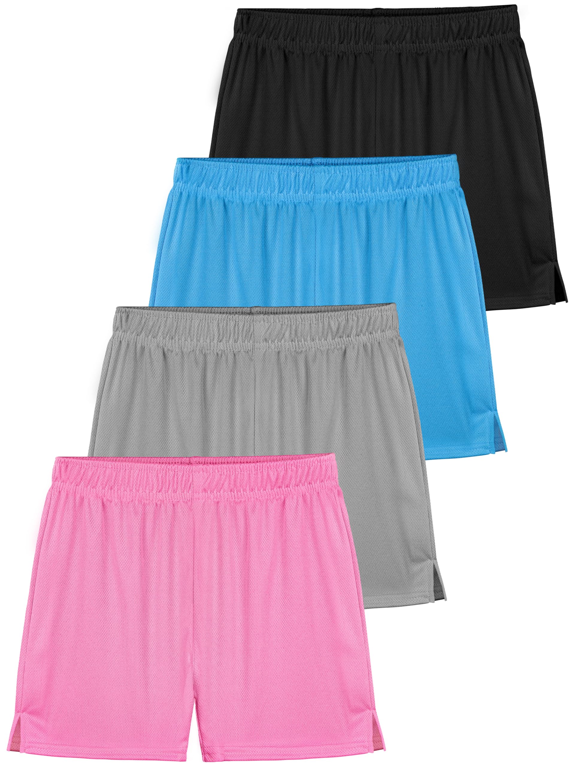 Resinta Girls Athletic Mesh Shorts - Breathable Youth Basketball & Soccer Shorts for Kids - Active Sports & Gym Shorts - Perfect for Training, Running, and Team Sports