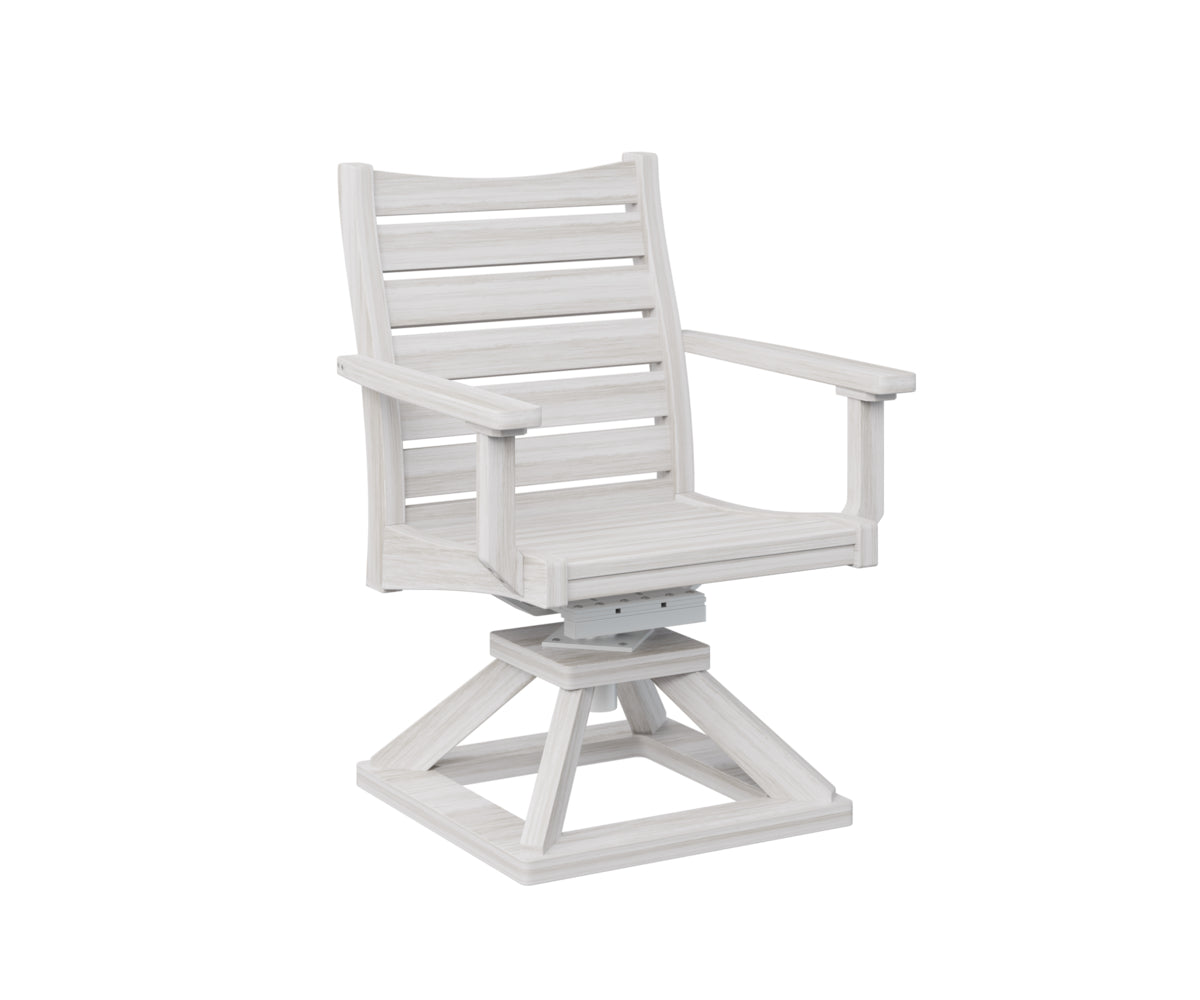 Berlin Gardens Bristol Swivel Rocker Dining Chair - Patio, Garden, Porch & Outdoor Relaxation - Comfortable Rotating Rocking Chair for Dining & Lounging