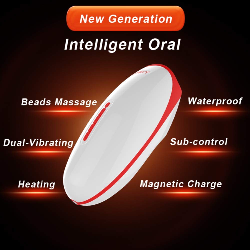 Premium Automatic Electric Male Sucker - Intelligent Heat, Lick, Knead & Deep Throat Oral Cup - Sexy Pink Adult Toy for Solo Pleasure & Couples Play - Enhance Intimacy & Sensual Exploration