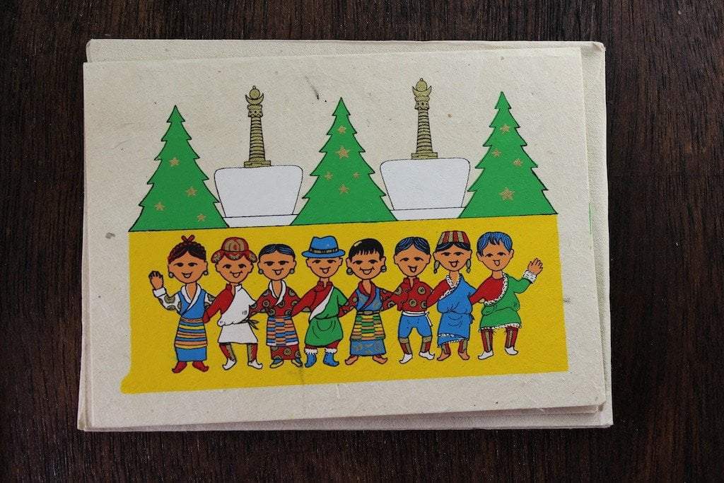 Himalayan Christmas Card Set - 20 Unique Holiday Greeting Cards with Envelopes for Festive Season, Family & Friends | Perfect for Xmas, New Year, Holiday Parties & Gift Exchanges