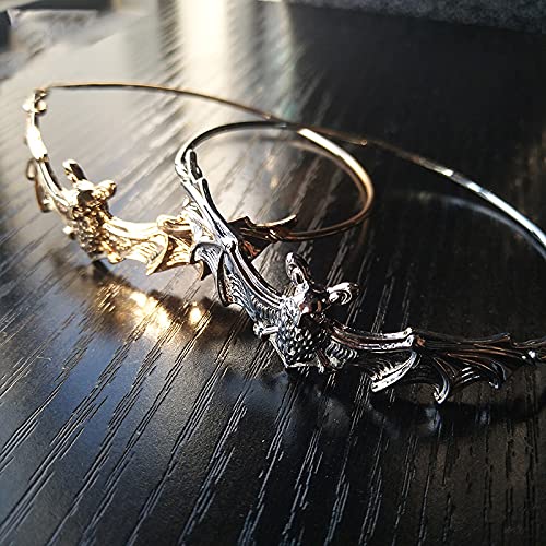 Stylish Bat Bangle Bracelet - Gothic Halloween Jewelry for Women, Unique Animal-Themed Fashion Accessory | Perfect for Halloween Parties, Cosplay & Gothic Outfits