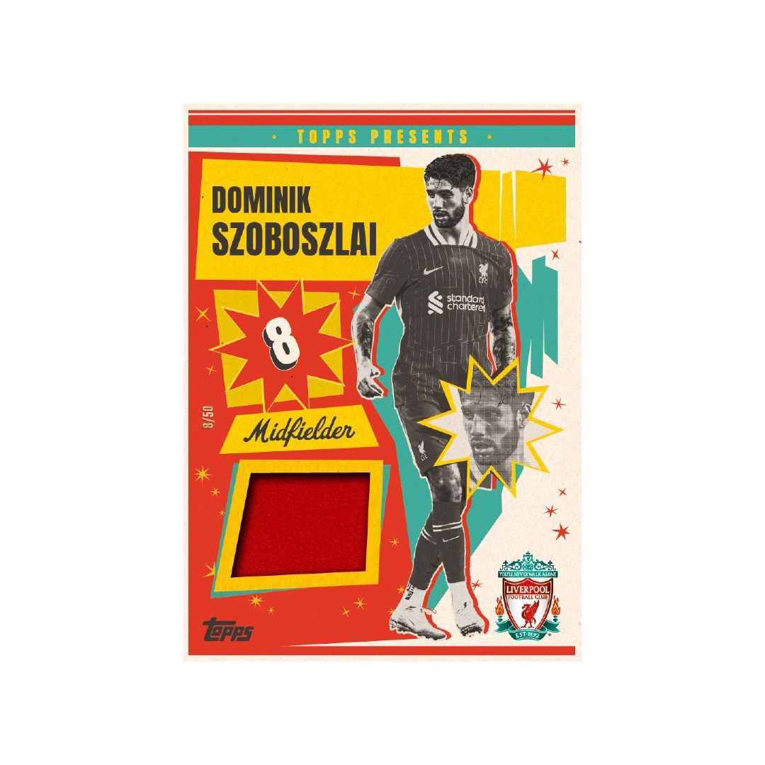 2024/25 Topps Liverpool FC Team Set Single Pack - Official Soccer Trading Cards for Collectors & Fans | Perfect for Gifts, Display & Memorabilia