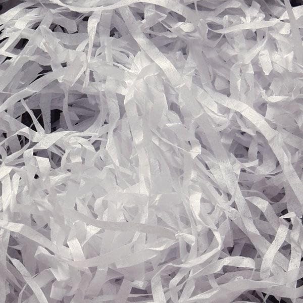 Premium White Shredded Tissue Paper for Gift Wrapping, Packaging & Decor - Bulk Crinkle Cut Filler for Gift Baskets, Party Favors, Easter Baskets & Wedding Decorations