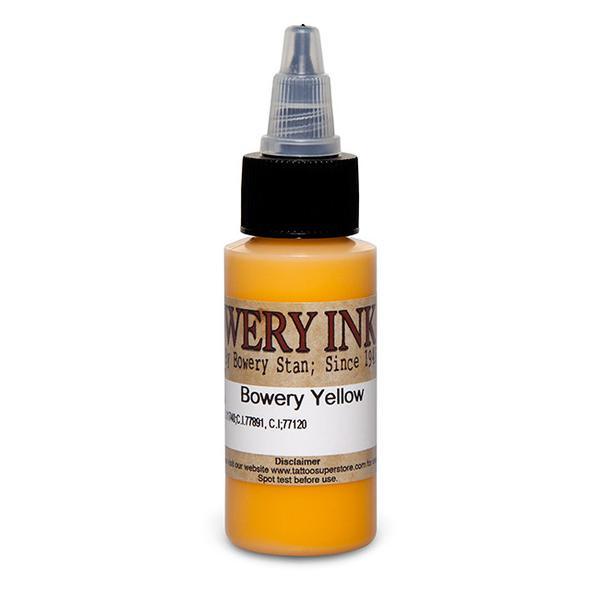 Intenze Bowery Series Professional Tattoo Ink - Vibrant Yellow for Tattoo Artists & Body Art - Perfect for Sleeves, Fine Line Work & Permanent Makeup
