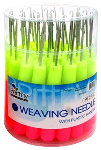 Brittny Weaving Crochet Needles Set of 3 - Professional Crochet Hooks for Yarn Knitting, DIY Craft Projects - Perfect for Blankets, Scarves, Hats and Home Decor