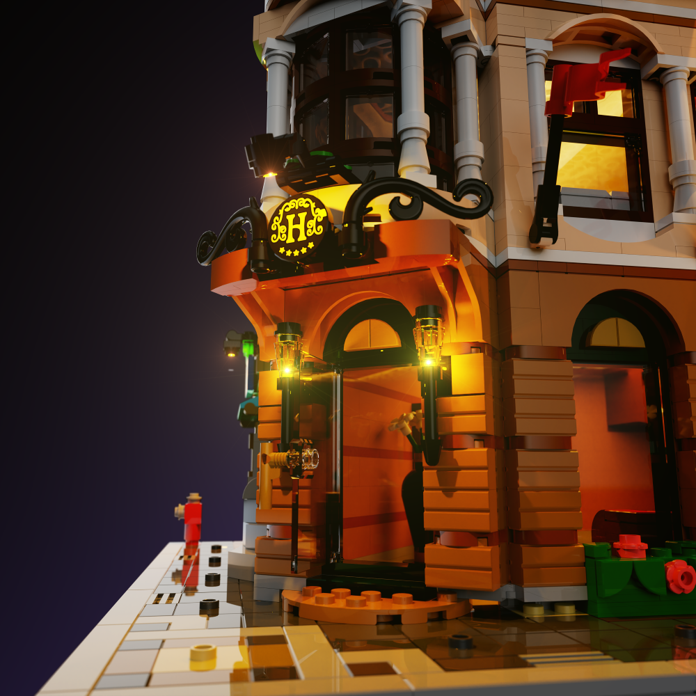 LEGO® Boutique Hotel #10297 Light Kit - DIY Lighting Set for LEGO Buildings - Perfect for Display, Gifts & Nighttime Showcase