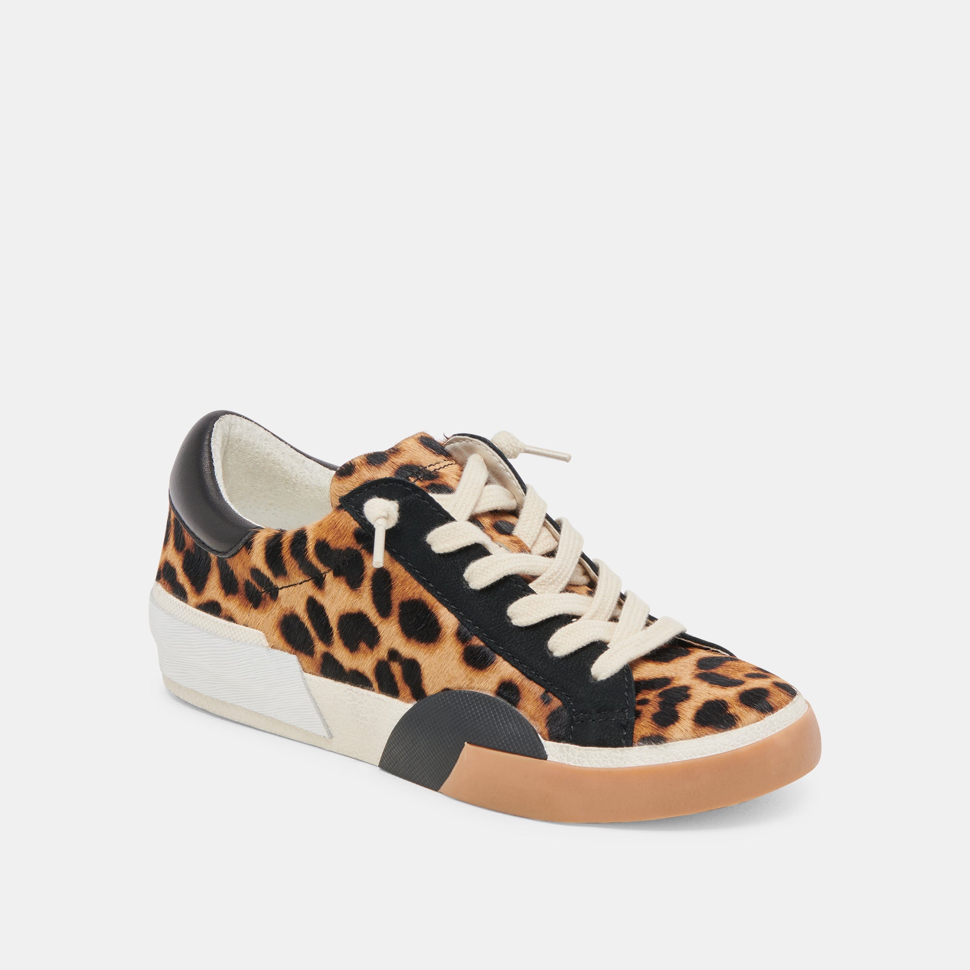 ZINA SNEAKERS Women's Leopard Print Black Calf Hair Loafers - Stylish & Comfortable Slip-On Shoes for Casual Outings, Work & Travel