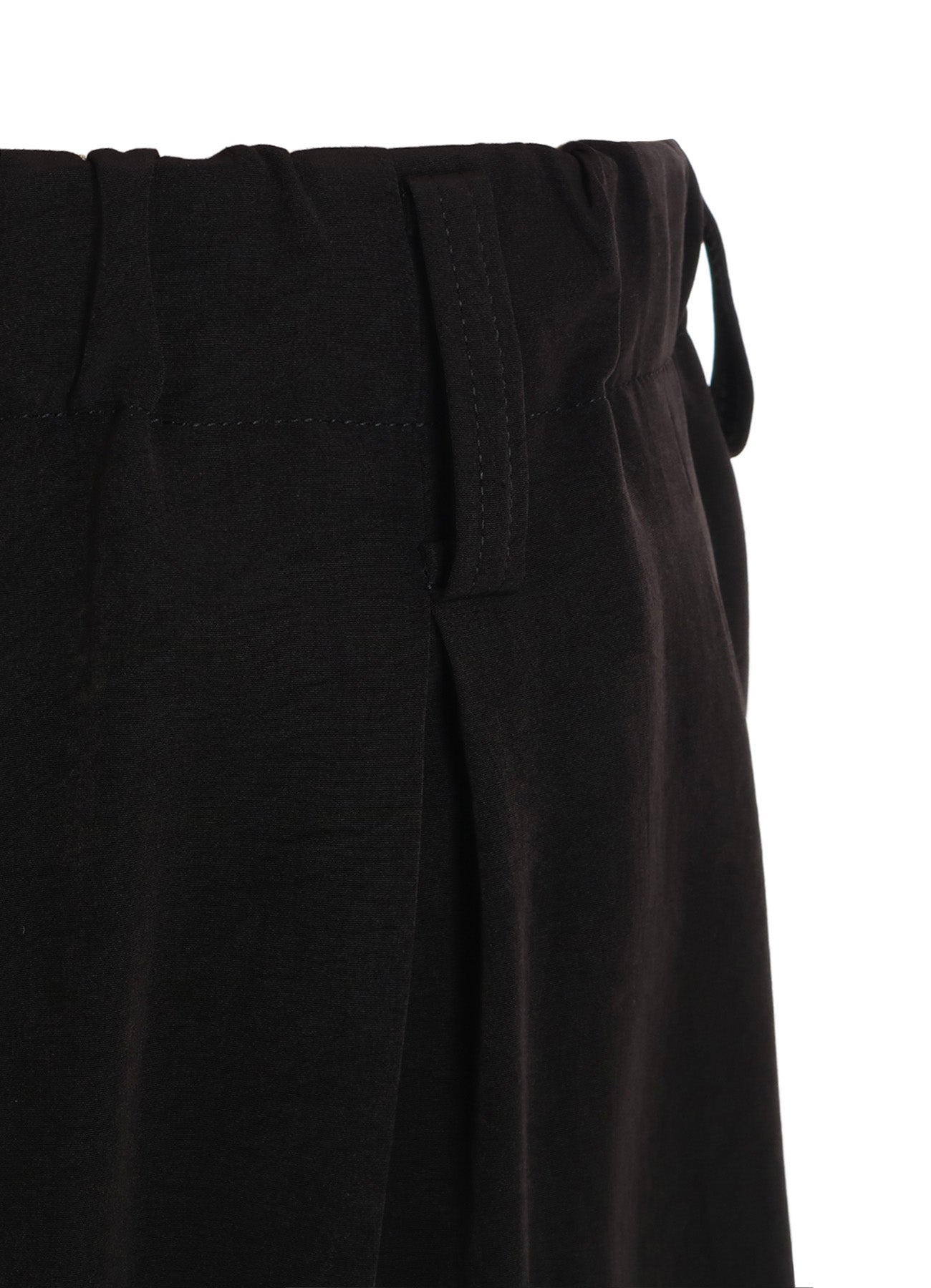 Stylish Crepe de Chine Cropped Wide Pants with Gusseted Flap Pockets - Women's High Waist Loose Fit Trousers for Casual Wear & Office Outfits