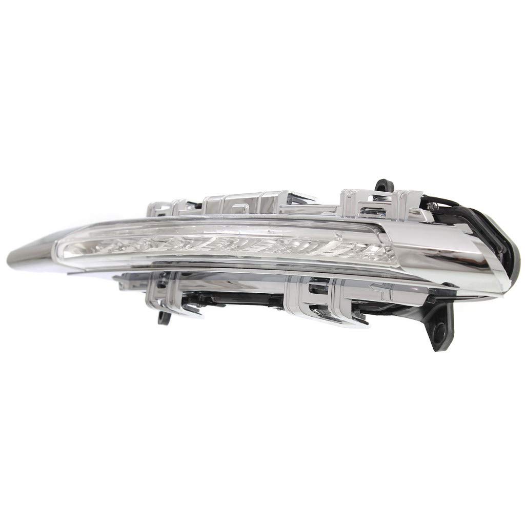 Mercedes-Benz S Class 2007-2011 & Hybrid 2010-2011 & R-Class 2011 Daytime Running Lights Assembly - Left Driver Side (Part# MB2562101, 221 820 17 56) | OEM Replacement | Perfect for Night Driving & Enhanced Visibility