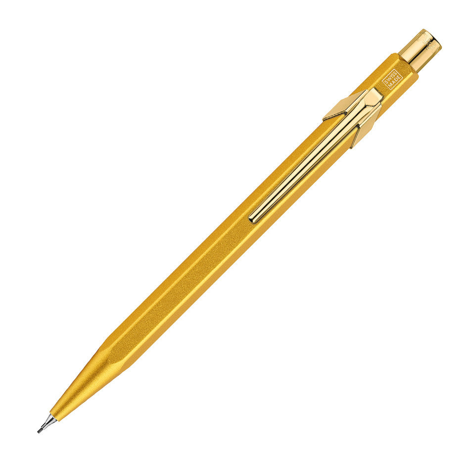 Caran d'Ache 844 Gold Mechanical Pencil - Premium Swiss Design for Writing & Sketching - Perfect for Artists, Architects & Professionals - Slimpack Packaging
