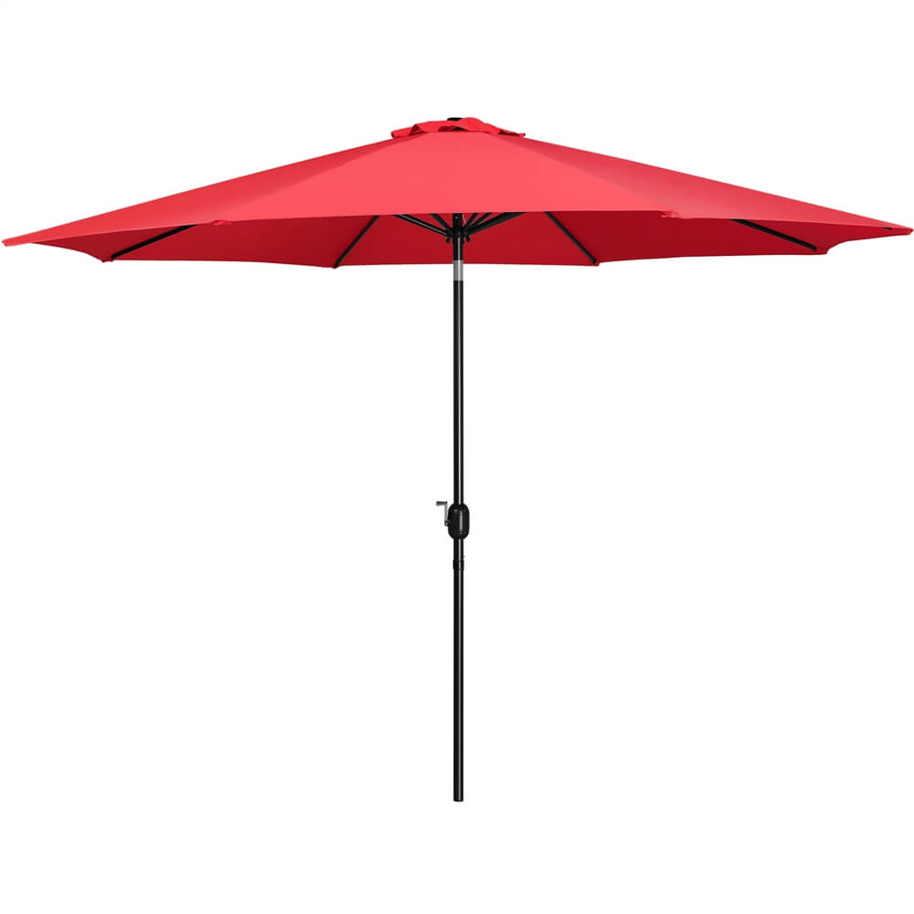 Yaheetech 11FT Outdoor Patio Umbrella with Crank Lift - Sun Shade for Garden, Poolside, Backyard, and Beach - Water-Resistant & UV Protection