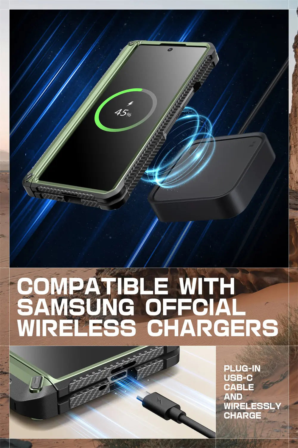 SUPCASE Unicorn Beetle Pro Rugged Case for Samsung Galaxy Z Fold 6 - Shockproof Protective Cover with Built-in Screen Protector | Perfect for Outdoor, Work & Travel Use