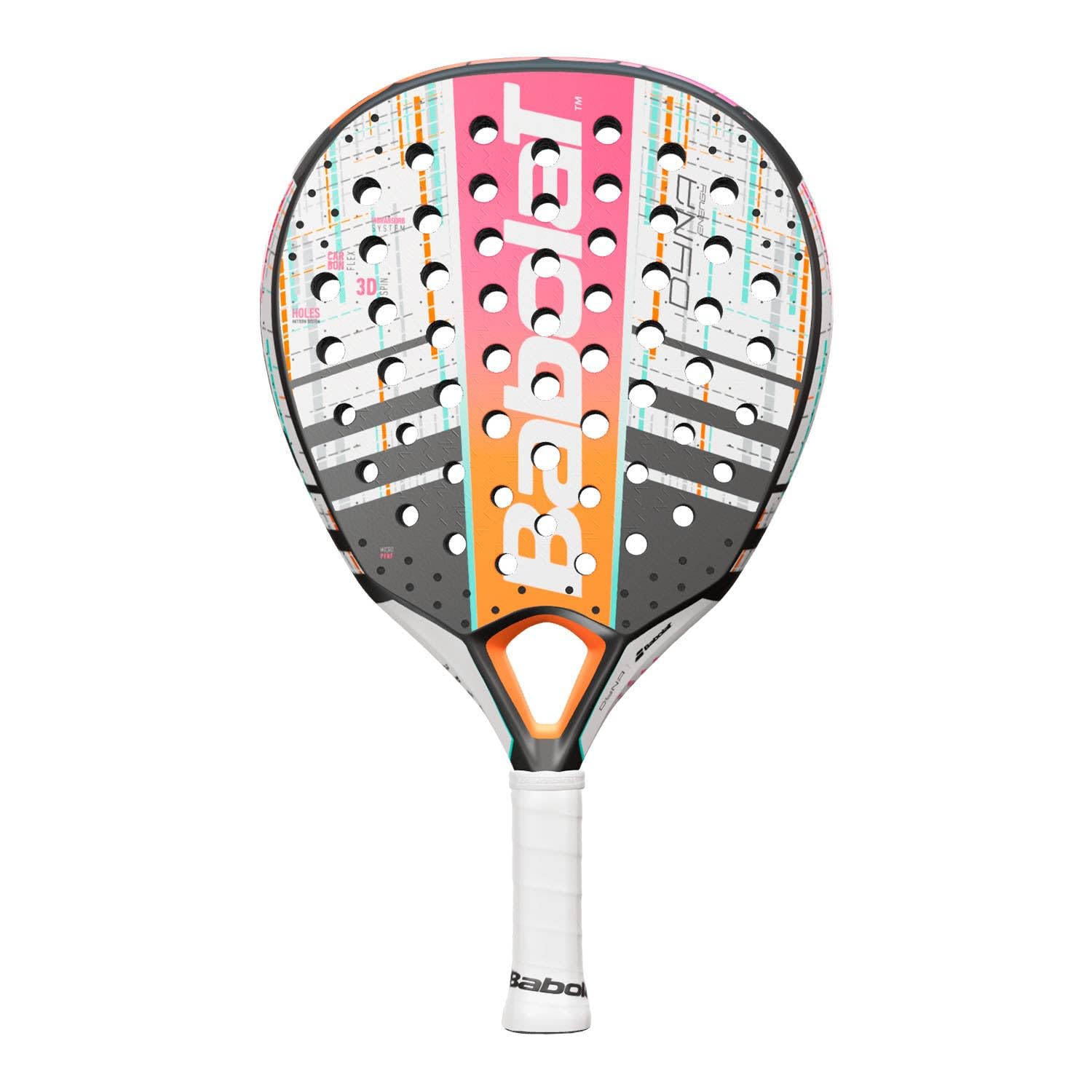 Babolat Dyna Energy 2023 Tennis Racket - Lightweight Carbon Fiber Frame for Power & Control | Perfect for Competitive Play & Training Sessions