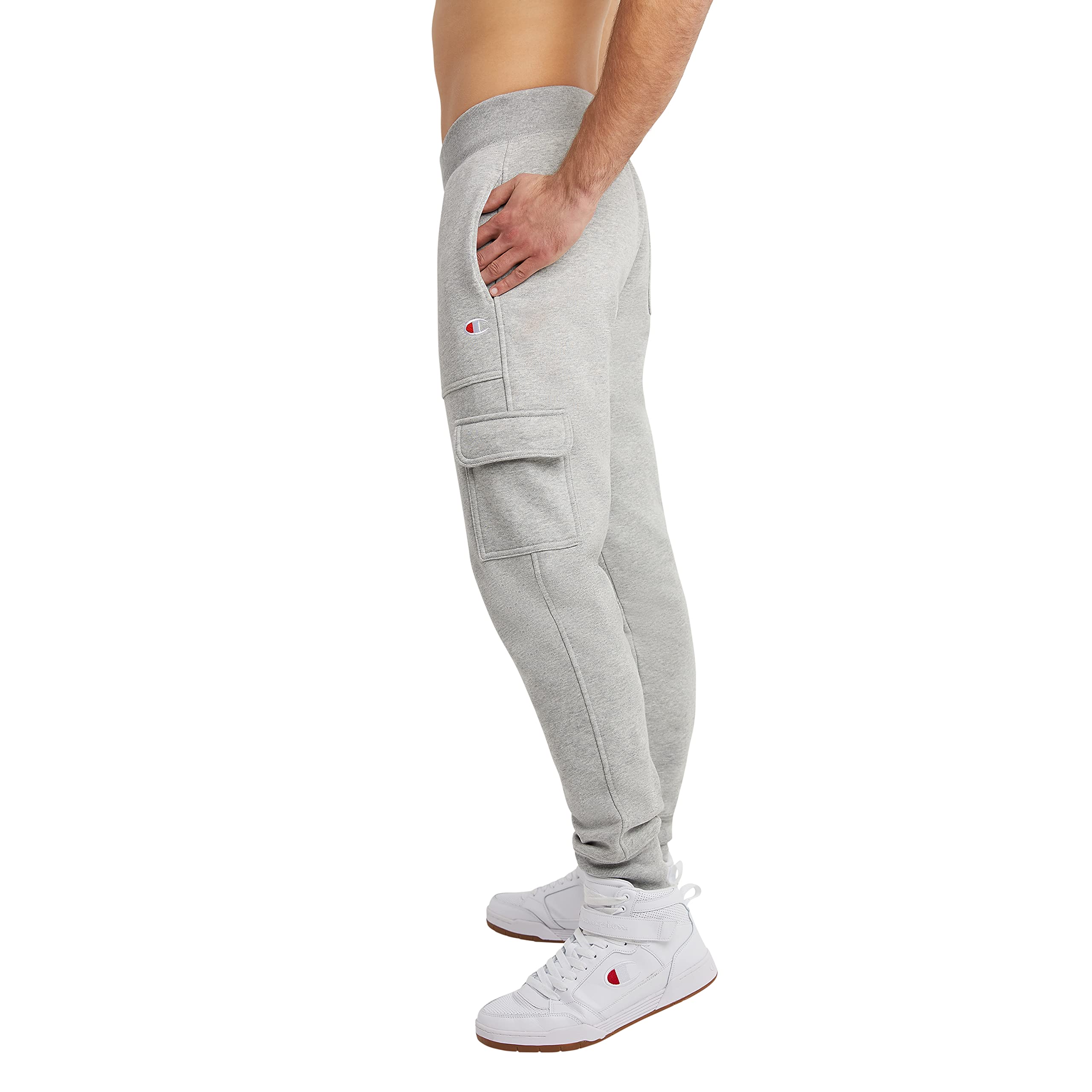 Champion Men's Heavyweight Reverse Weave Fleece Cargo Joggers Pants 30.5