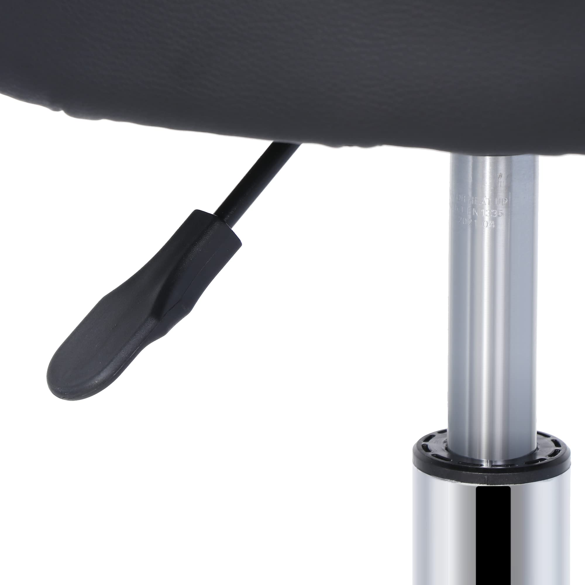 Adjustable PU Leather Rolling Stool - Swivel Office Chair with Wheels & Soft Padding for Home, Salon, Spa, Massage, Tattoo | Perfect for Beauty, Medical & Tattoo Studios