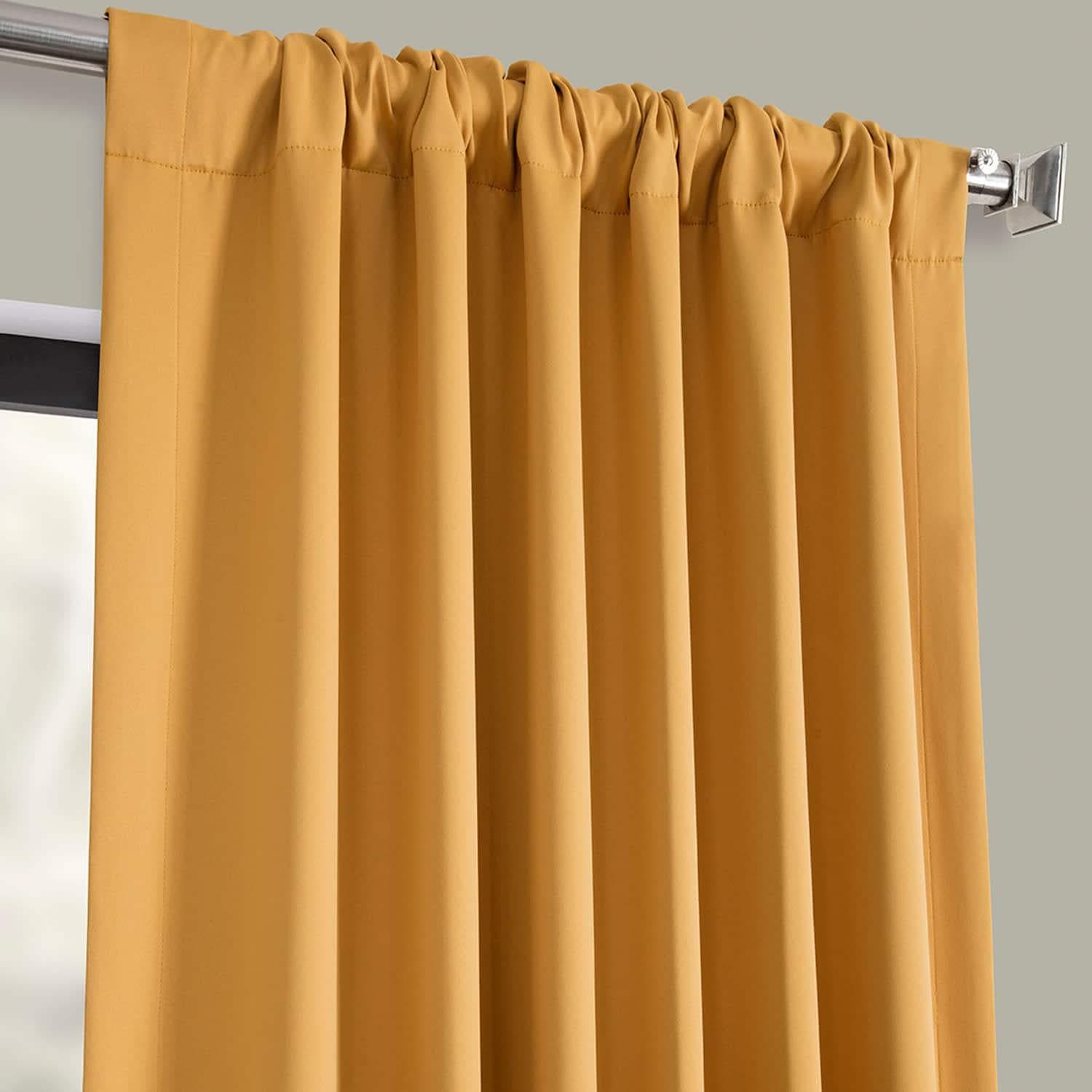 Blackout Curtains for Bedroom - Marigold Room Darkening Window Drapes for Better Sleep & Privacy - Perfect for Nursery, Home Theater, and Shift Workers