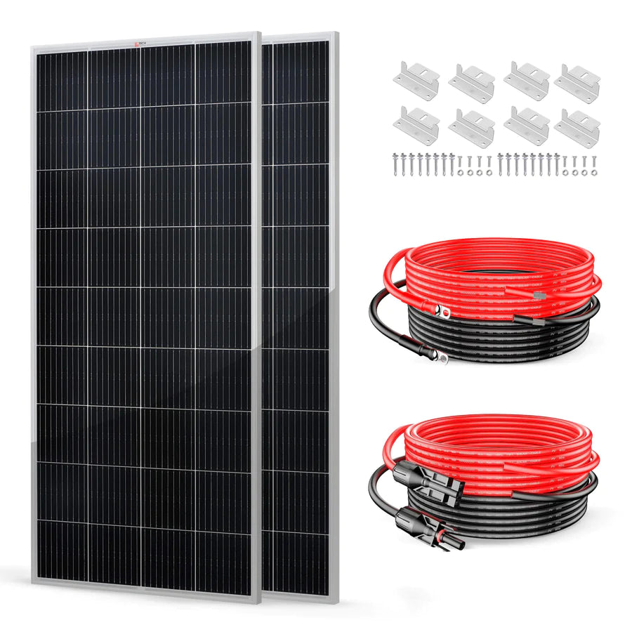 Rich Solar 400 Watt Solar Panel Kit with Charge Controller - Off Grid Power for RV, Boat, Cabin & Emergency Backup