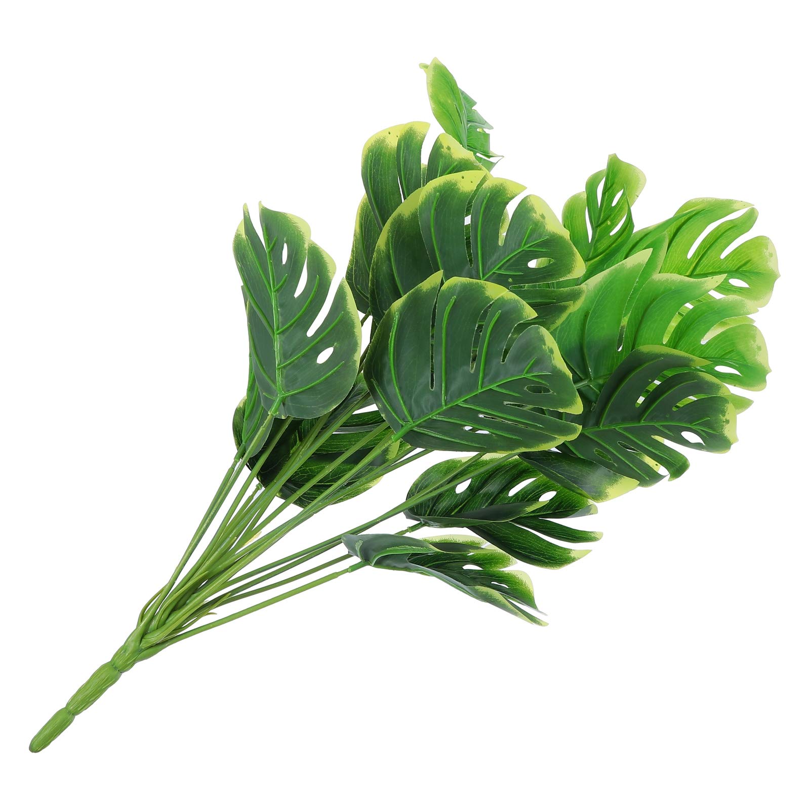 PRETYZOOM Artificial Turtle Leaf Plant - 1PC Realistic Fake Greenery Branch for Flower Pots, Vases, Bouquets & Home Decor - Perfect for Table Centerpieces, Office Desk, Wedding Decorations