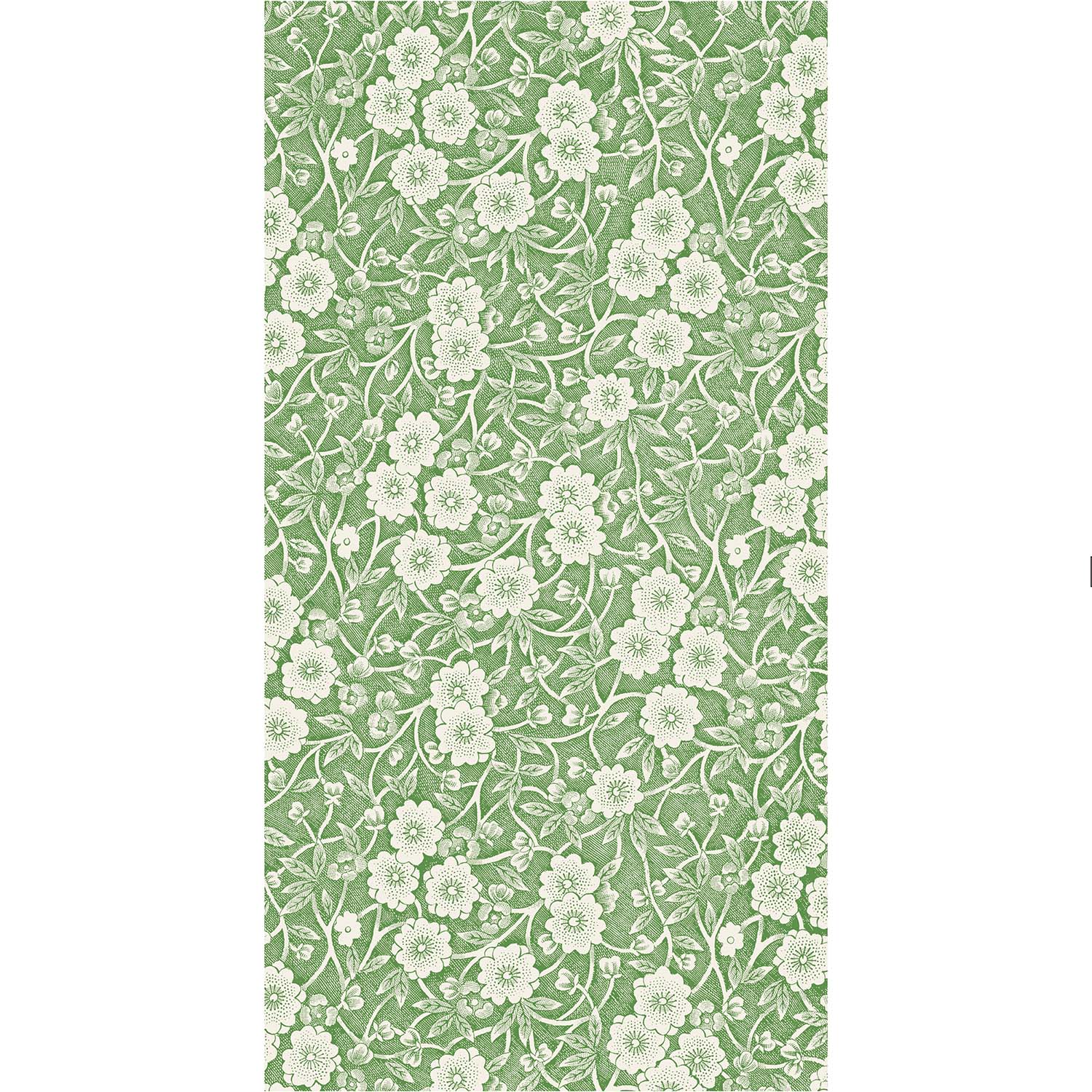 Premium Green Calico Guest Napkins - 100% Cotton, Eco-Friendly, 16-Pack for Elegant Dinner Parties, Weddings & Home Decor