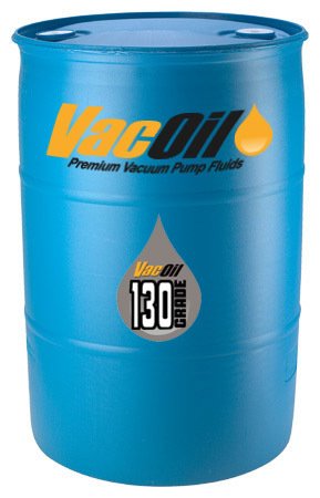VacOil® 130 Grade High Performance Vacuum Pump Oil - 55 Gallon Drum for Edwards, Welch, Leybold & Agilent Pumps | Molecularly Distilled Formula Extends Pump Life | Ideal for Laboratory, Industrial & HVAC Applications