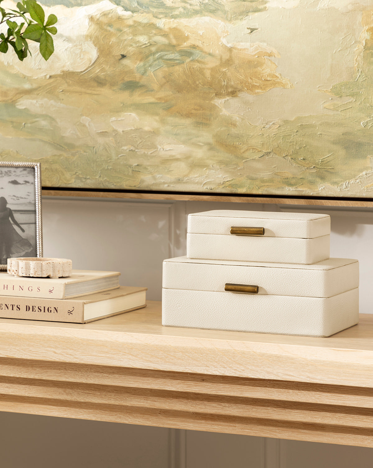 Luxury White Shagreen Jewelry Box - Elegant Storage for Rings, Necklaces & Accessories | Perfect for Home Decor, Gift Giving & Travel Organizer