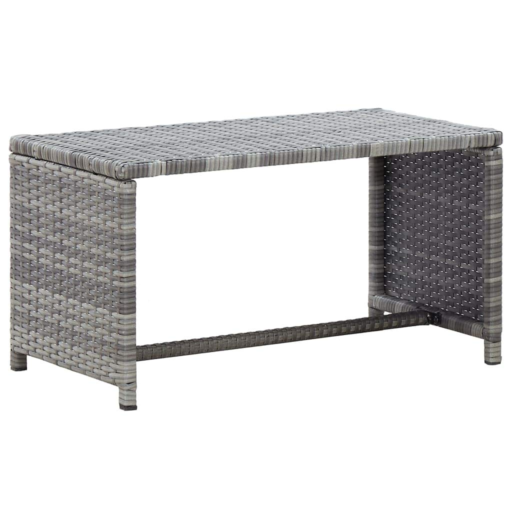 Anthracite Rattan Coffee Table 27.6