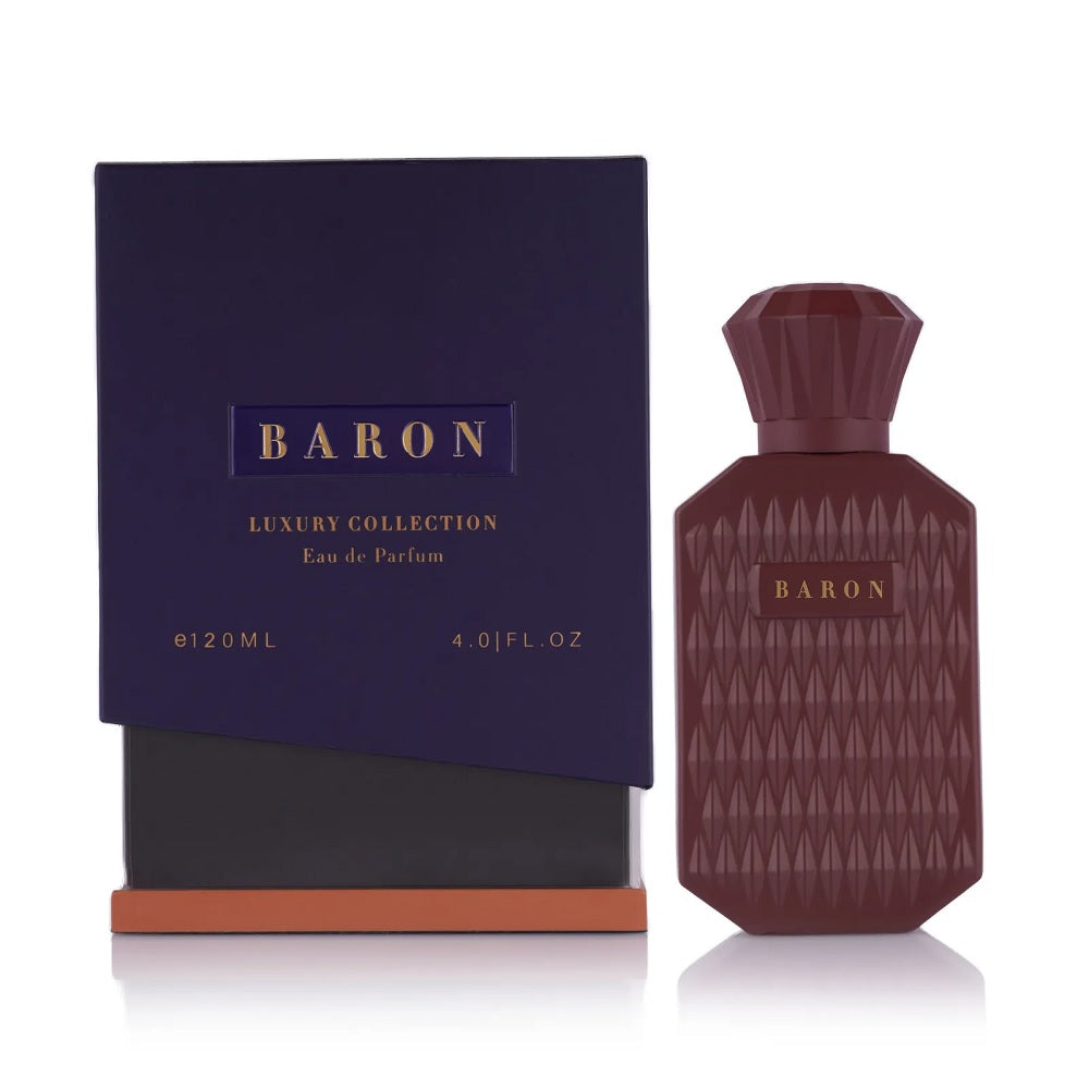 Baron EDP Perfume for Men - 4.0 oz (120 ml) Long Lasting Cologne, Premium Fragrance for Daily Wear, Office & Special Occasions