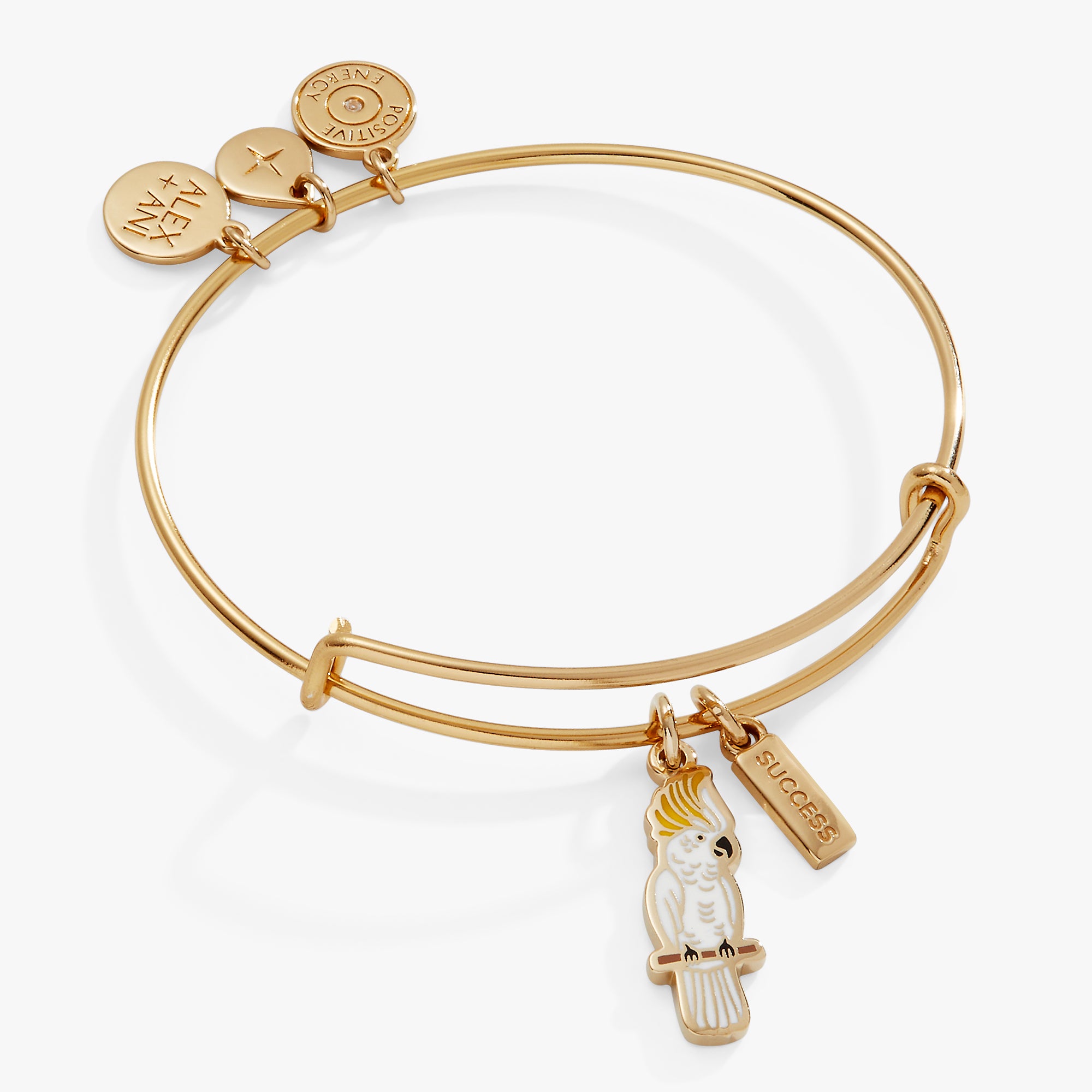 Stylish 'Success' Cockatoo Charm Bangle - Elegant Bird Jewelry for Women - Perfect for Gifts, Parties & Everyday Wear