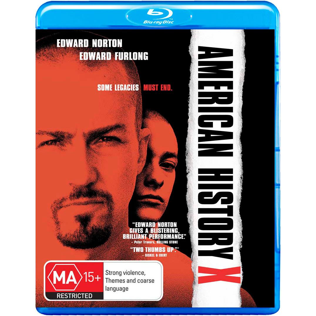 American History X DVD | Award-Winning Drama Film | Starring Edward Norton | Perfect for Movie Nights & History Enthusiasts