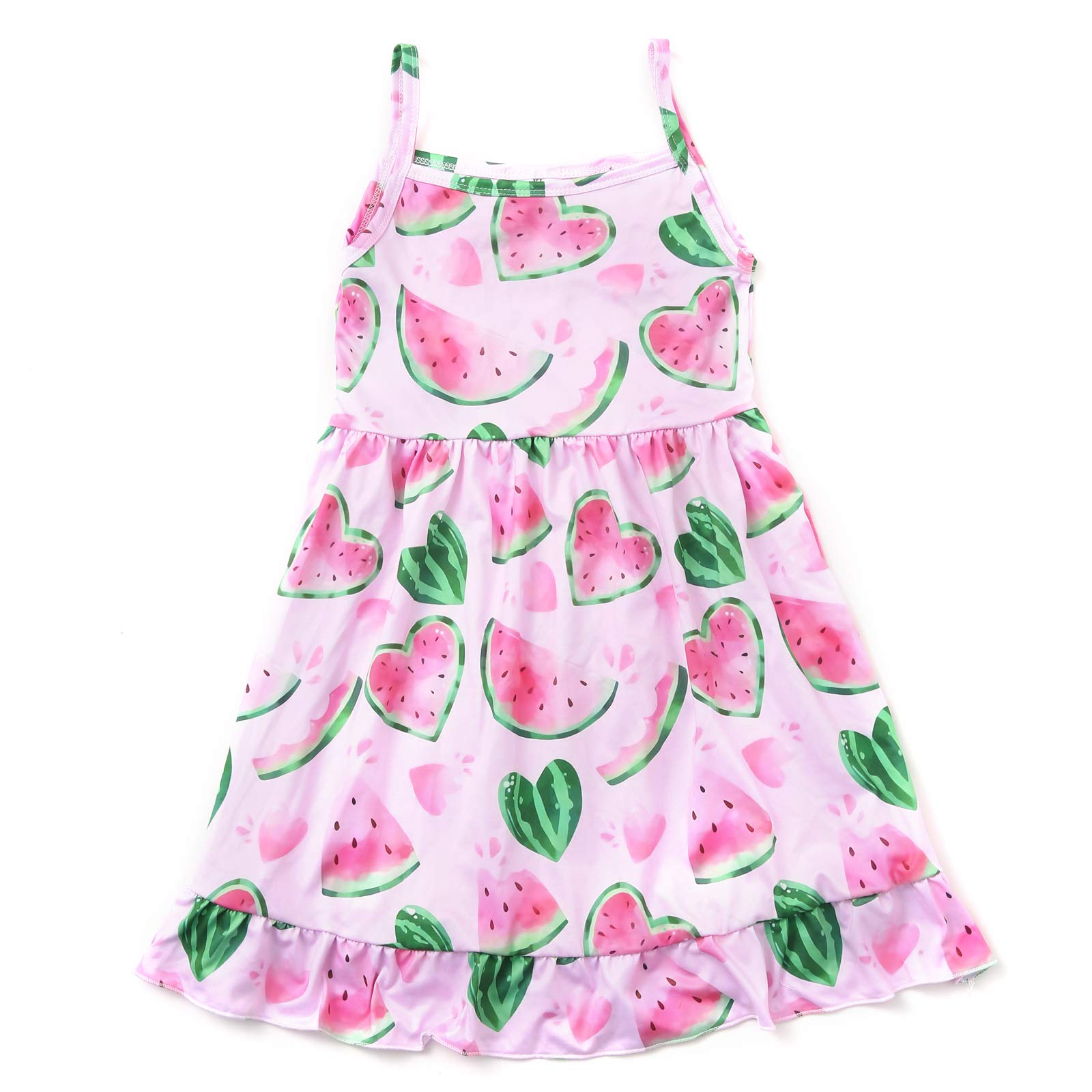 **Toddler Girl Summer Short Sleeve Party Dress - Casual Cotton Outfit for Ages 1-8 Years - Perfect for Birthday, Beach & Playdates**
