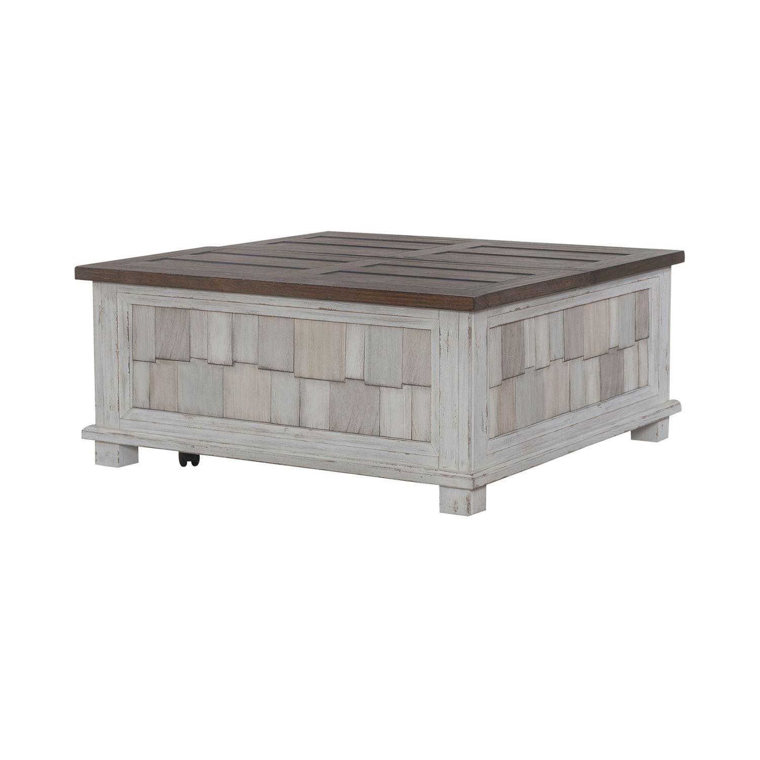 River Place Cocktail Table 237 OT1011 - Modern End Table with Storage Shelf for Living Room, Bedroom & Office - Perfect for Small Spaces & Home Decor
