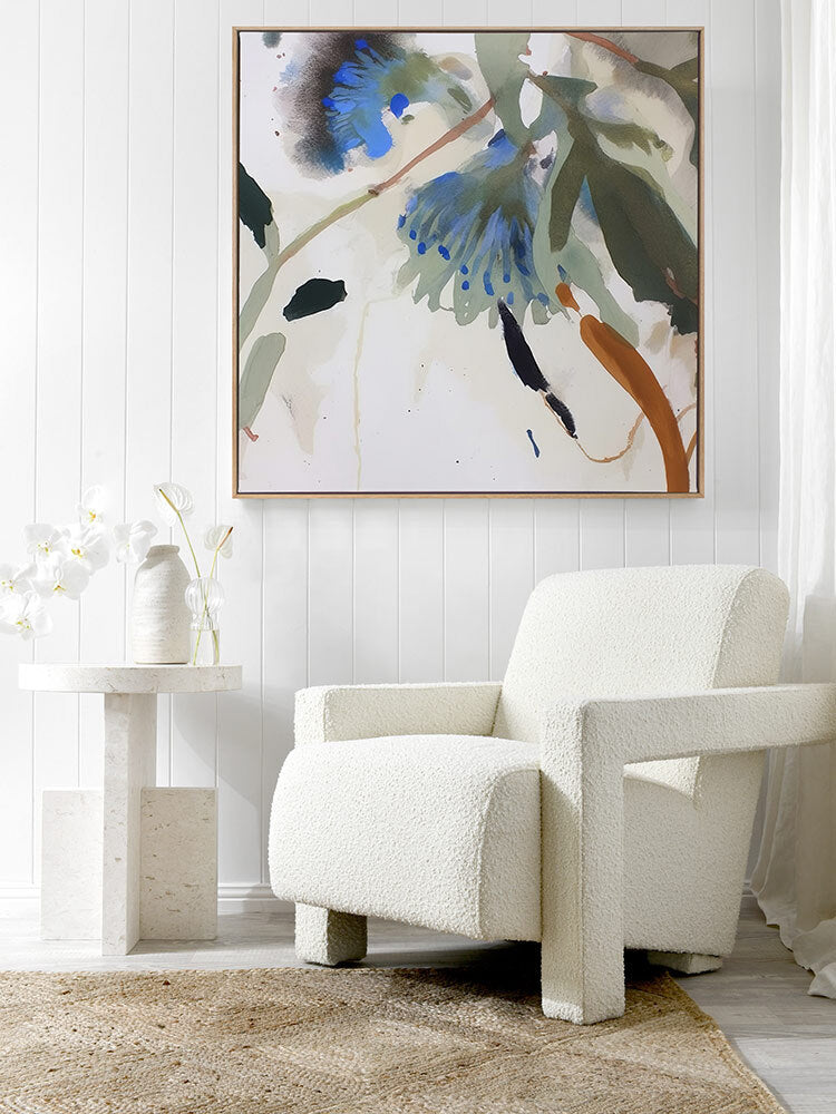 Blue Nectar III Canvas Art Print - Modern Wall Decor for Living Room, Bedroom & Office - Handmade Painting for Home Decoration
