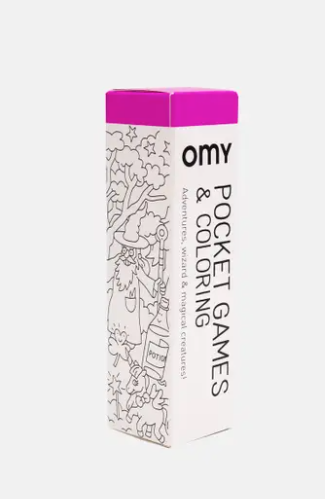 OMY POCKET GAME MYSTERY - Mini Travel Board Game Set for Kids & Adults - Perfect for Road Trips, Camping & Family Game Nights