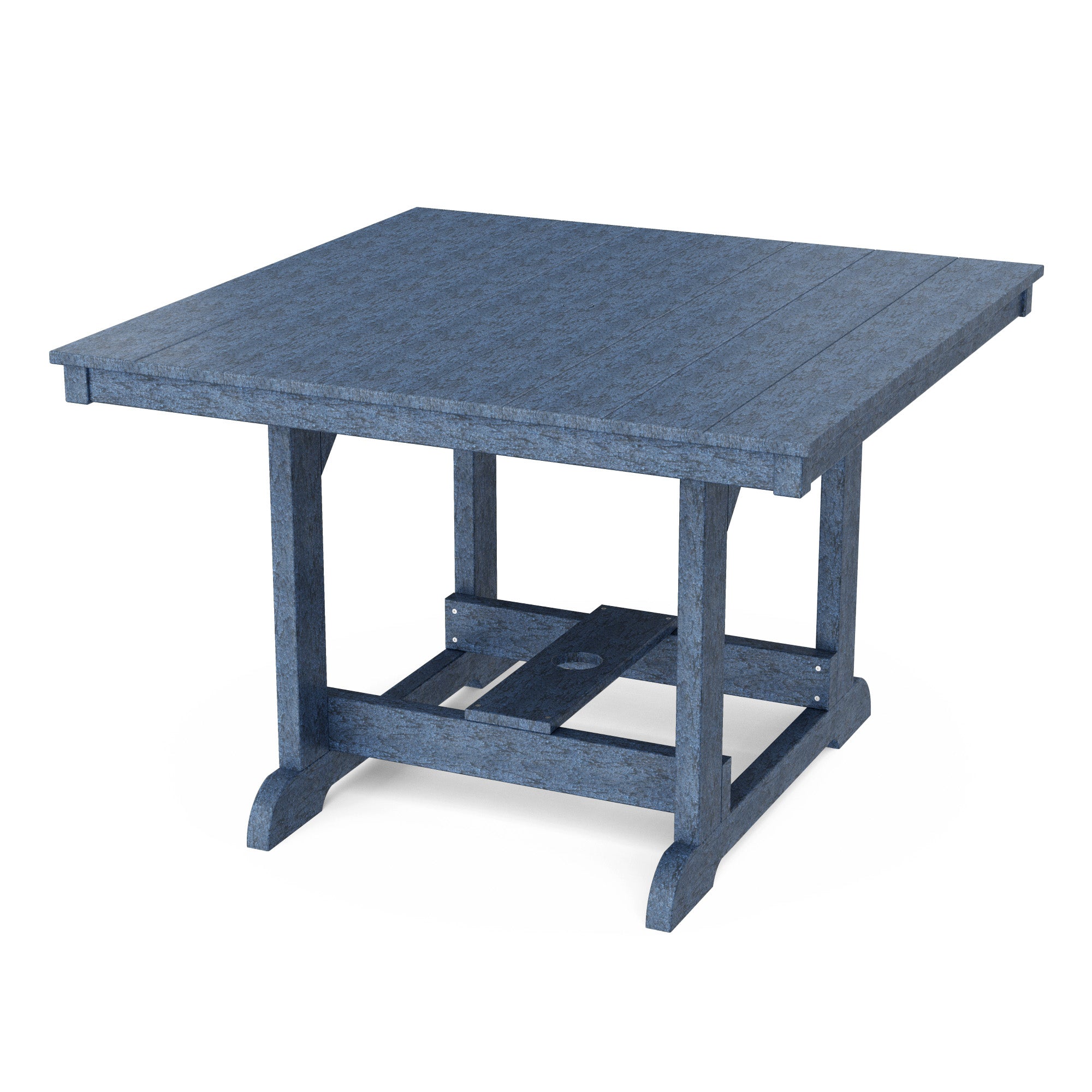 Heritage 44x44 Inch Square Dining Table - Solid Wood Farmhouse Style Kitchen Table for Family Meals & Entertaining