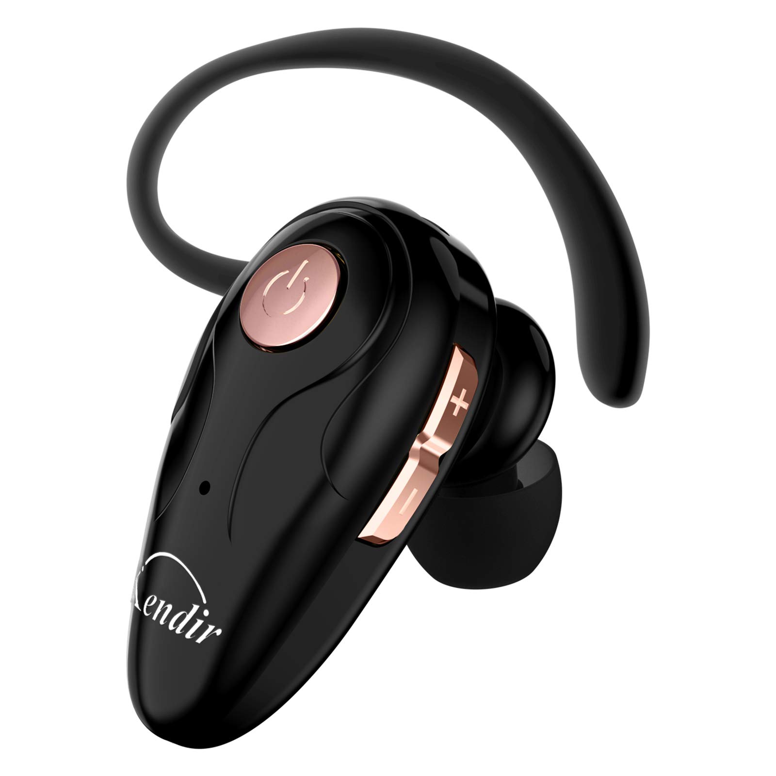 Wireless Bluetooth Headset V5.0 - Ultra Lightweight Earbuds with Built-in Mic, Volume Control & Carrying Case | Hands-Free for Calls, Music | Compatible with Android, iPhone, Smartphones & Laptops | Perfect for Workouts, Commuting & Office Use