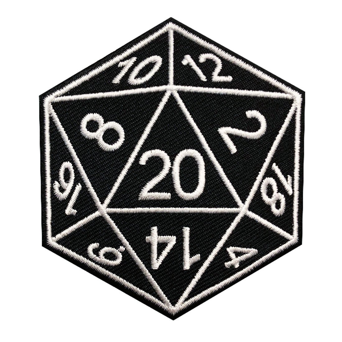 Dungeons & Dragons D&D Dice Embroidered Iron-On Sew-On Patch for Cosplay, Costumes, Jackets & Backpacks - Perfect for RPG Gamers & Fantasy Lovers