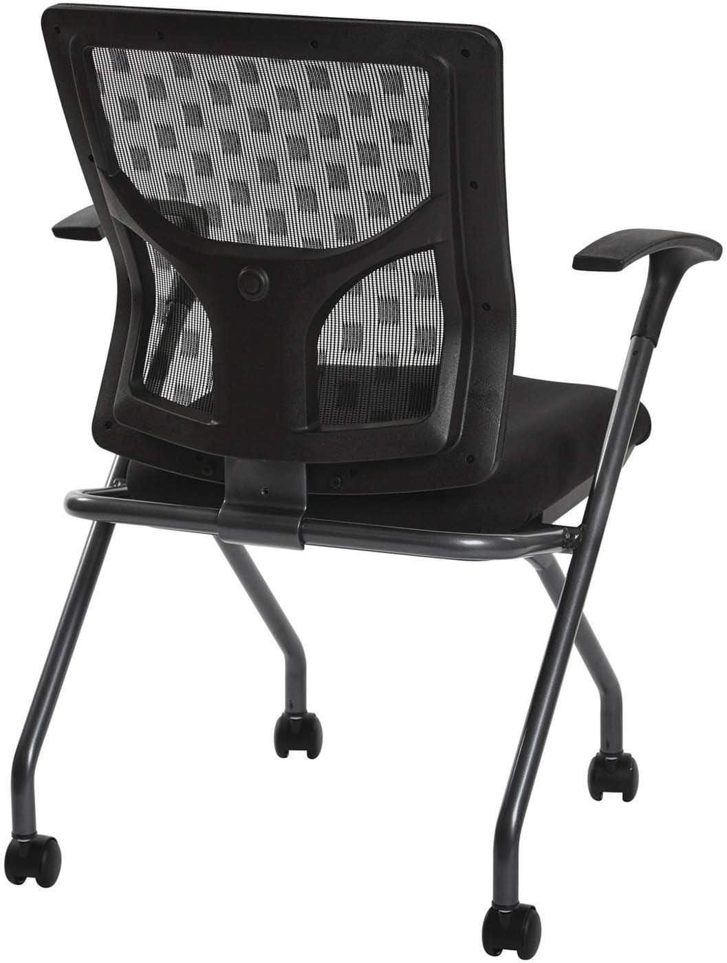 Pro Line II™ ProGrid® Checkered Mesh Back Folding Chair - Titanium (2 Pack) - Durable & Comfortable for Outdoor Events, Camping, Picnics, and Backyard Gatherings