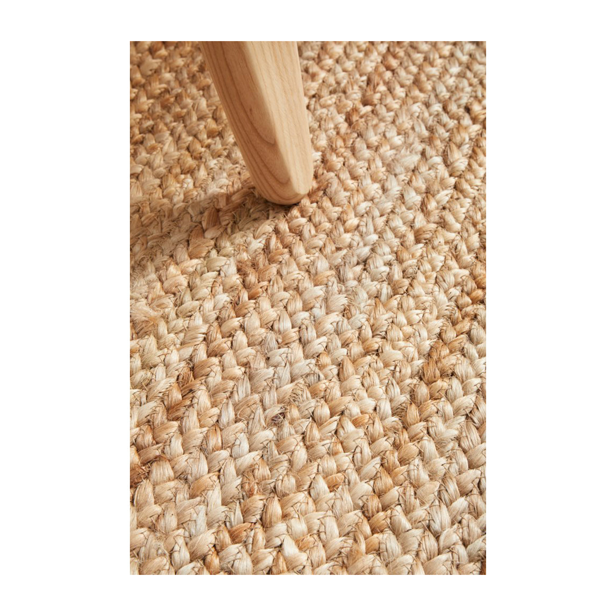 Bondi Rectangle Runner Rug - Natural Jute Fiber - Perfect for Hallway, Kitchen, or Entryway Decor