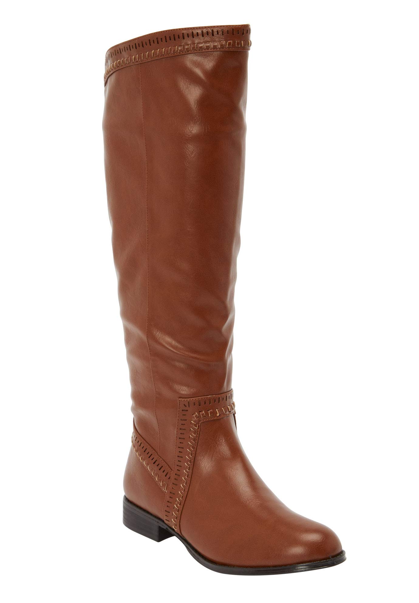 Comfortview Women's Wide Width The Malina Wide Calf Boots - Stylish & Comfortable Winter Boots for Wide Calves - Perfect for Cold Weather, Work & Casual Outfits