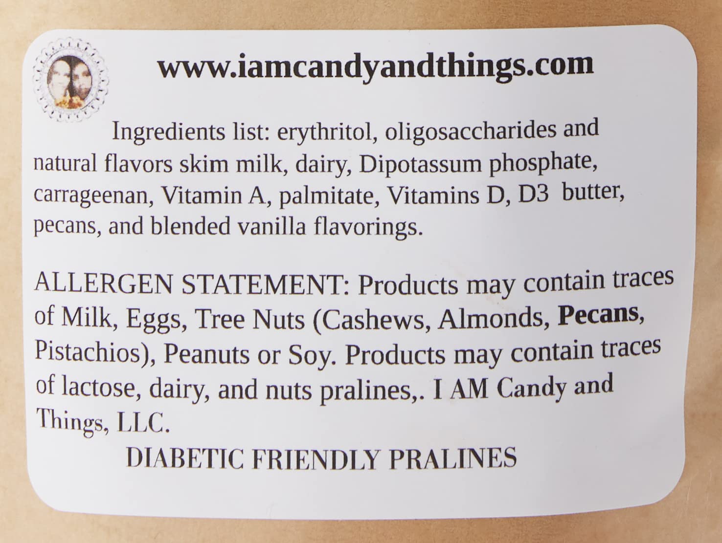 Sugar-Free Gourmet Pralines - Diabetic Friendly Candy (4-Piece Box) | Perfect for Gifts, Parties & Low-Carb Desserts