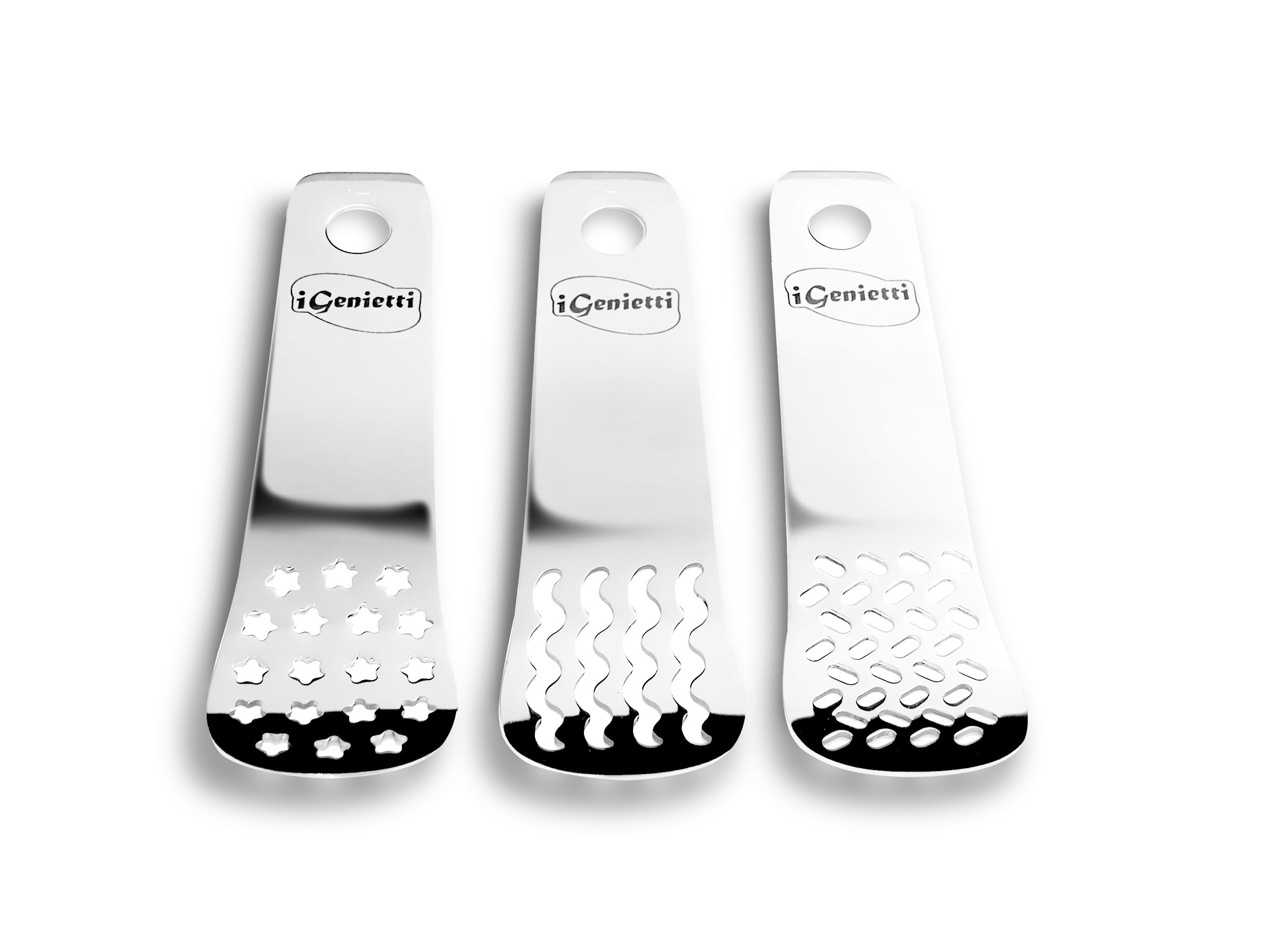 I GENIETTI Silver Gnocchi Decorating Tool - Professional Pasta Styling Kit for Italian Cuisine & Gourmet Cooking | Perfect for Home Chefs, Restaurants & Culinary Gifts
