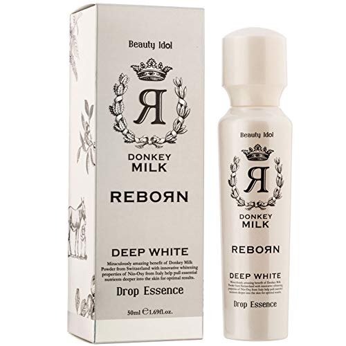 BEAUTY IDOL Donkey Milk Reborn Drop Essence 50ml - Hydrating & Anti-Aging Facial Serum for Glowing Skin | Perfect for Daily Skincare Routine & Nighttime Moisturizing